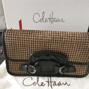 Cole Haan Calf Hair and leather clutch